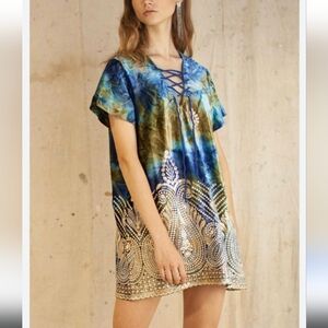 LENNI The Label Geode Shift Dress Lazuli Blues